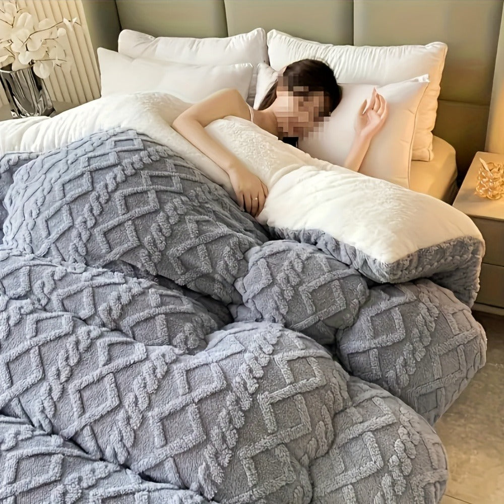 Taffeta Comforter All Season ¨C Soft, Thick & Warm Quilt for Bedroom, Guest Room & Hotel | Machine Washable | Twin Full Queen King