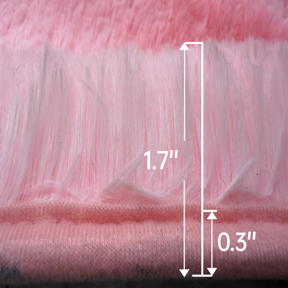 Fluffy Area Rug 4x6 - Soft High Pile Shaggy Carpet Non-Slip Indoor Floor Mat for Bedroom Living Room Dining Room, Blue & Tie Dye Rainbow Purple