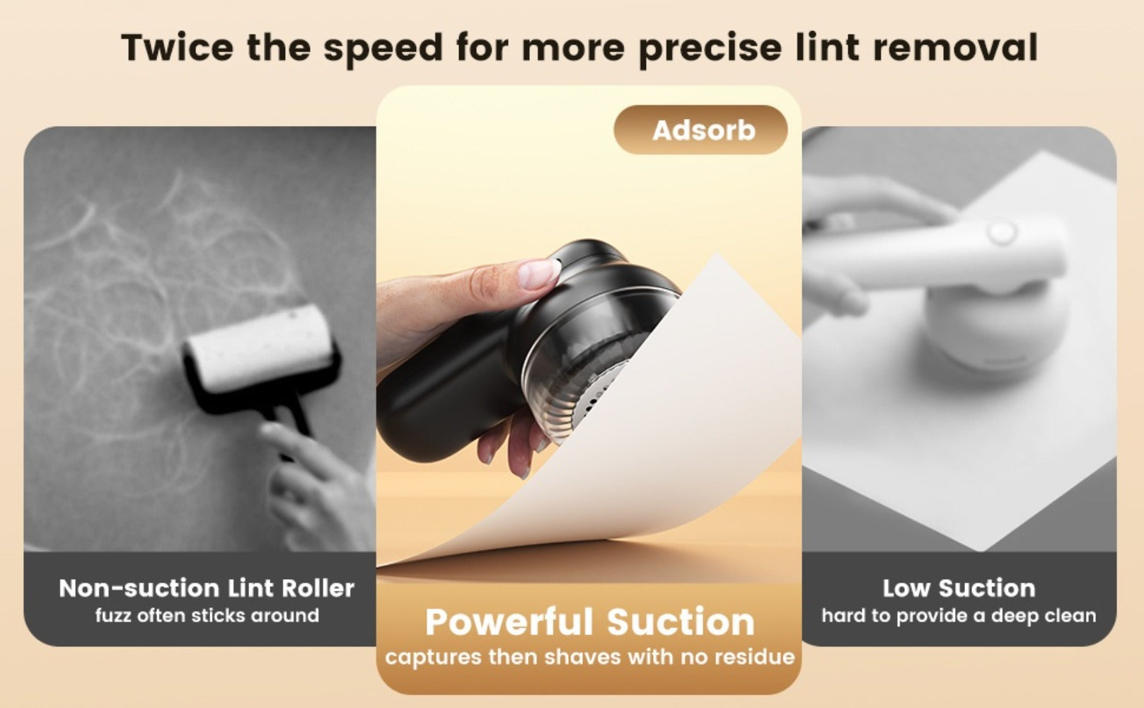 Fabric Shaver Lint Remover Rechargeable Electric Sweater Shaver with Digital Display 6-Leaf Blades 3-Speed Defuzzer Safety Lock Removes Fuzz Pills from Clothes Furniture Sofa Blanket Black