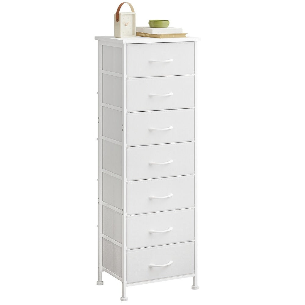 Tall Dresser with Fabric Drawers Storage Organizer 41-47 Inch 6 Drawer Chest for Bedroom Closet Entryway Clothing Storage 6 Colors