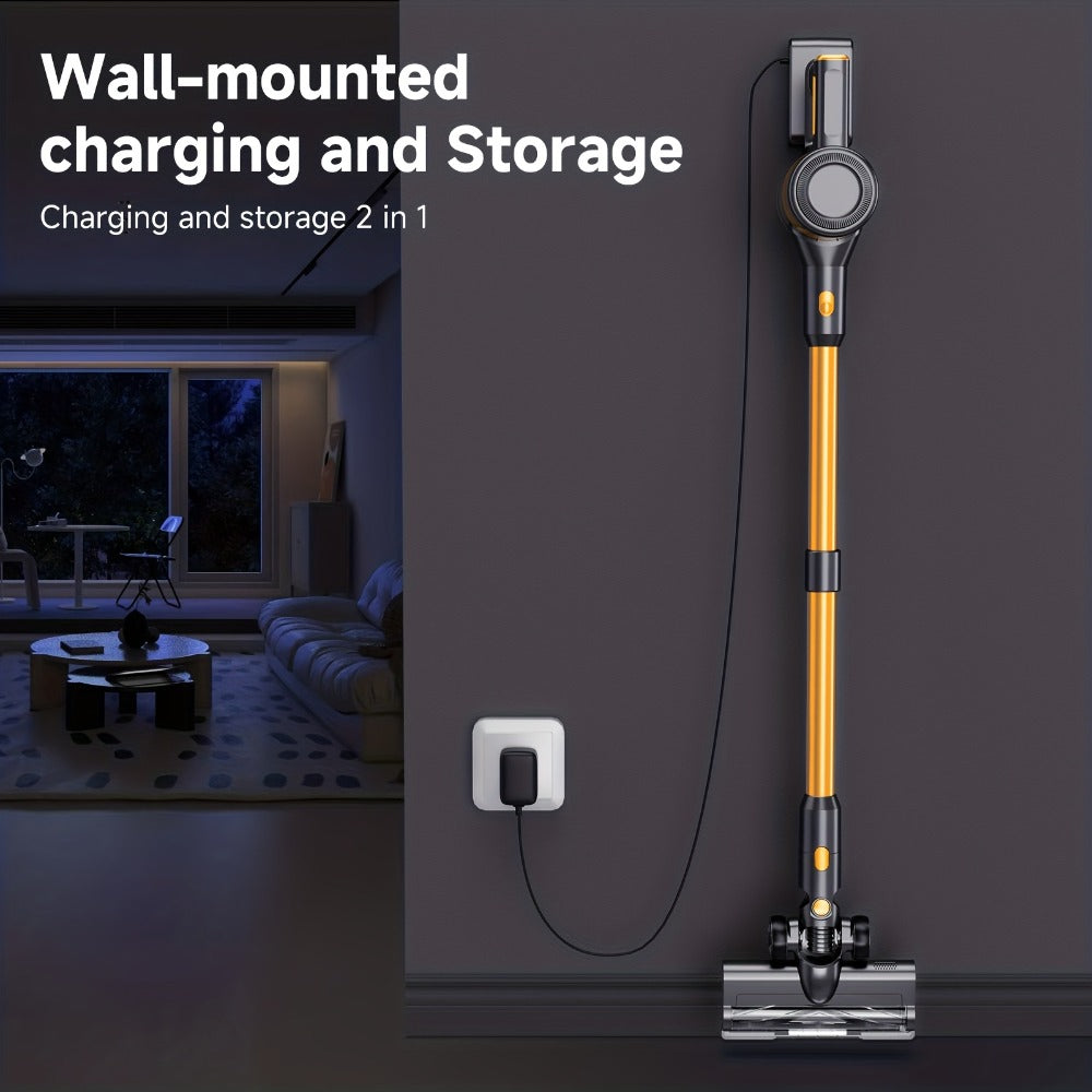 Cordless Stick Vacuum Cleaner 60Kpa 55-Min Runtime - Anti-Tangle Lightweight Handheld Vacuum for Hardwood Floor Carpet Pet Hair Corded Cordless 2200mAh Battery