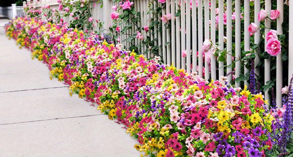 Artificial Daisy Flowers Outdoor UV Resistant Faux Flowers Bundles for Garden Porch Patio Spring Summer Decoration Realistic Colorful Fake Flower Arrangements