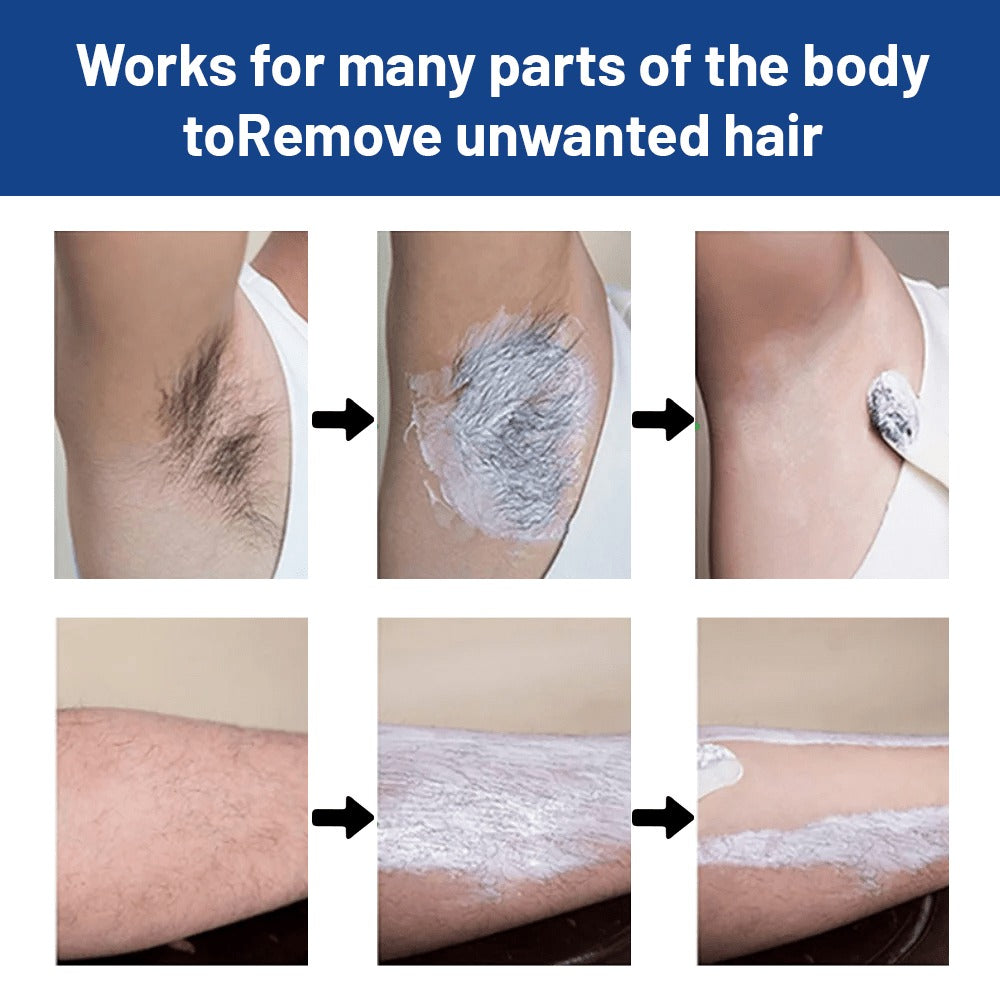 Hair Removal Cream for Men - Fast Acting Depilatory for Chest Back Legs Arms Intimate Areas Sensitive Skin Formula 50g