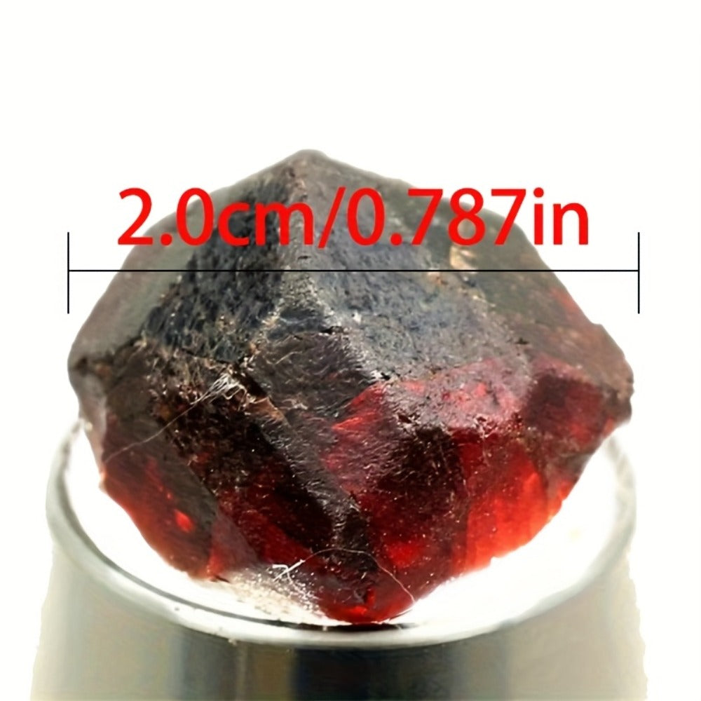 Natural Red Garnet Crystal Rough Stone ¨C Raw Unpolished Mineral Specimen for Home Decor, Crystal Healing, Feng Shui Display & Collector Gift, Genuine Gemstone Rock