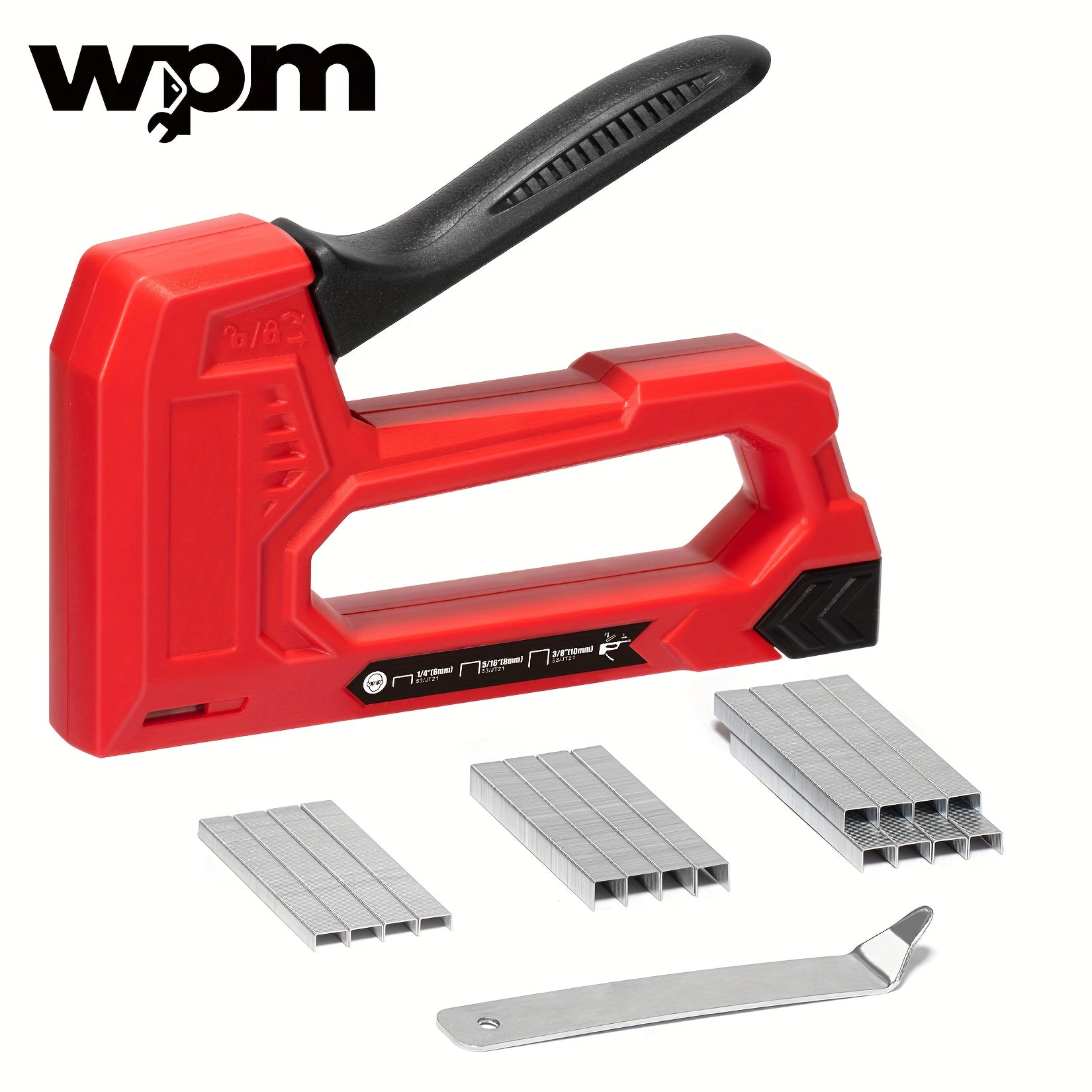 Staple Gun with Staples 1600pcs, Light Duty Upholstery Staple Gun Kit with JT21 Staples 1/4 5/16 3/8 inch & Staple Remover, Manual Fabric Stapler for Wood, Crafts, DIY, Home Decoration