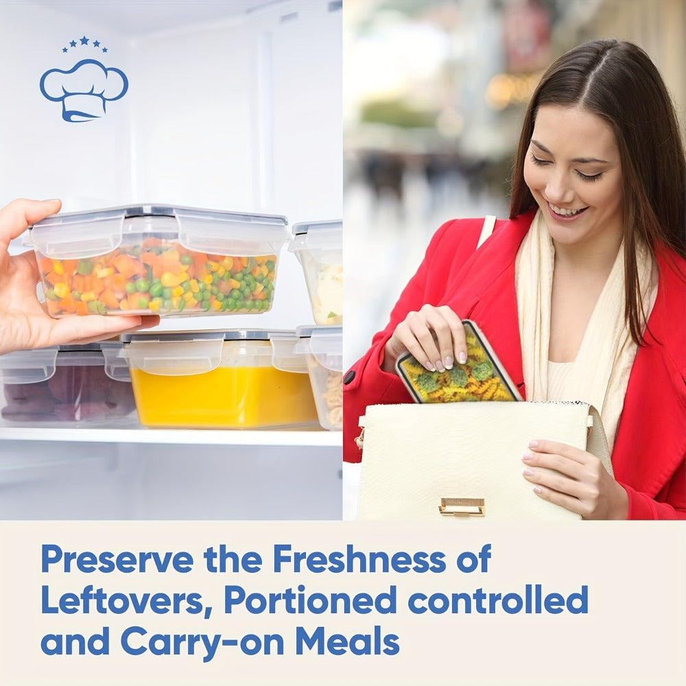 Food Storage Containers Set BPA-Free Airtight ¨C Meal Prep Containers with Easy-Snap Lids Labels & Marker 24 48pcs Pantry Kitchen Organizer