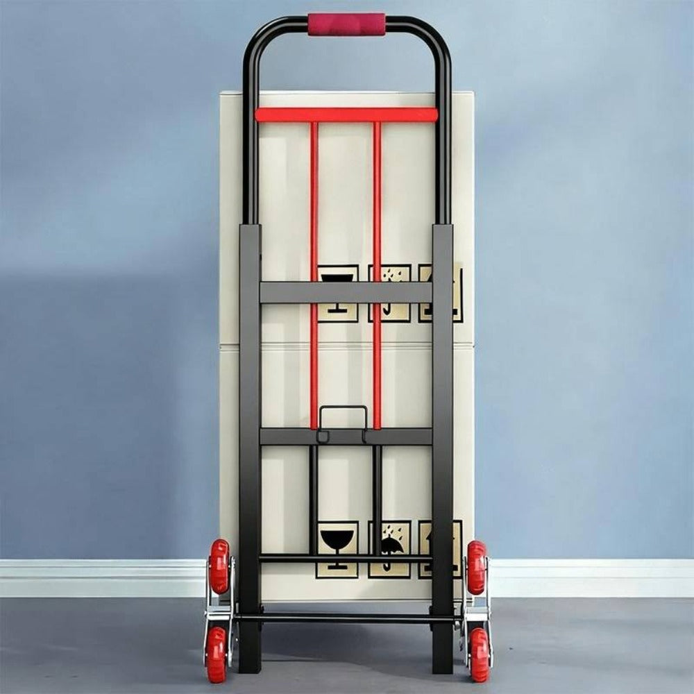 Folding Hand Truck Stair Climbing Wheels Heavy Duty 220 450 680 LBS Capacity Compact Collapsible Handcart Dolly for Home Warehouse Grocery Moving Office Material Handling