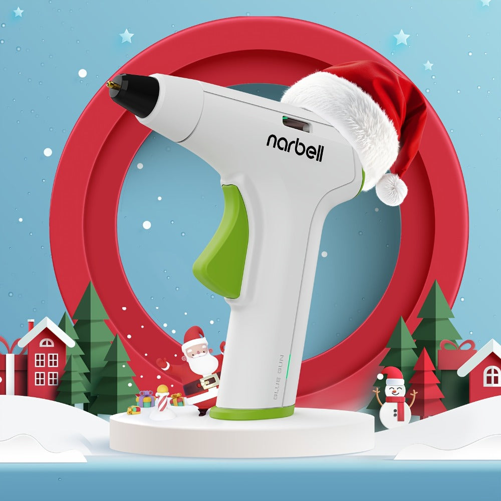 Cordless Hot Glue Gun Fast Heating USB Rechargeable 2000mAh ¨C 12-Second Heat-Up, Anti-Drip Nozzle, Auto Shut-Off, Mini Glue Sticks Included, Portable Wireless Glue Gun for DIY Crafts, Home Repair, Floral & Plush Toy Projects