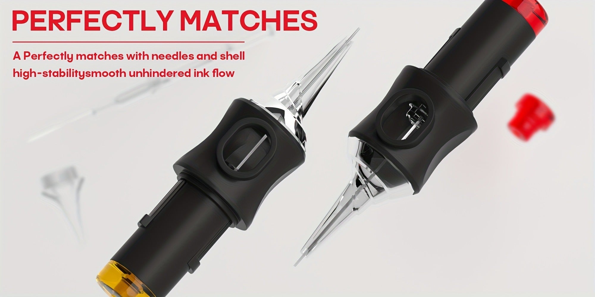 Tattoo Cartridge Needles 50pcs Mixed Size ¨C POSEIDON V5 Disposable Round Liner, Shader & Curved Needles (5RL 7RL 9RL 5RS 7RS 9RS 7RM 7M1 15M1 15RM) with Safety Membrane