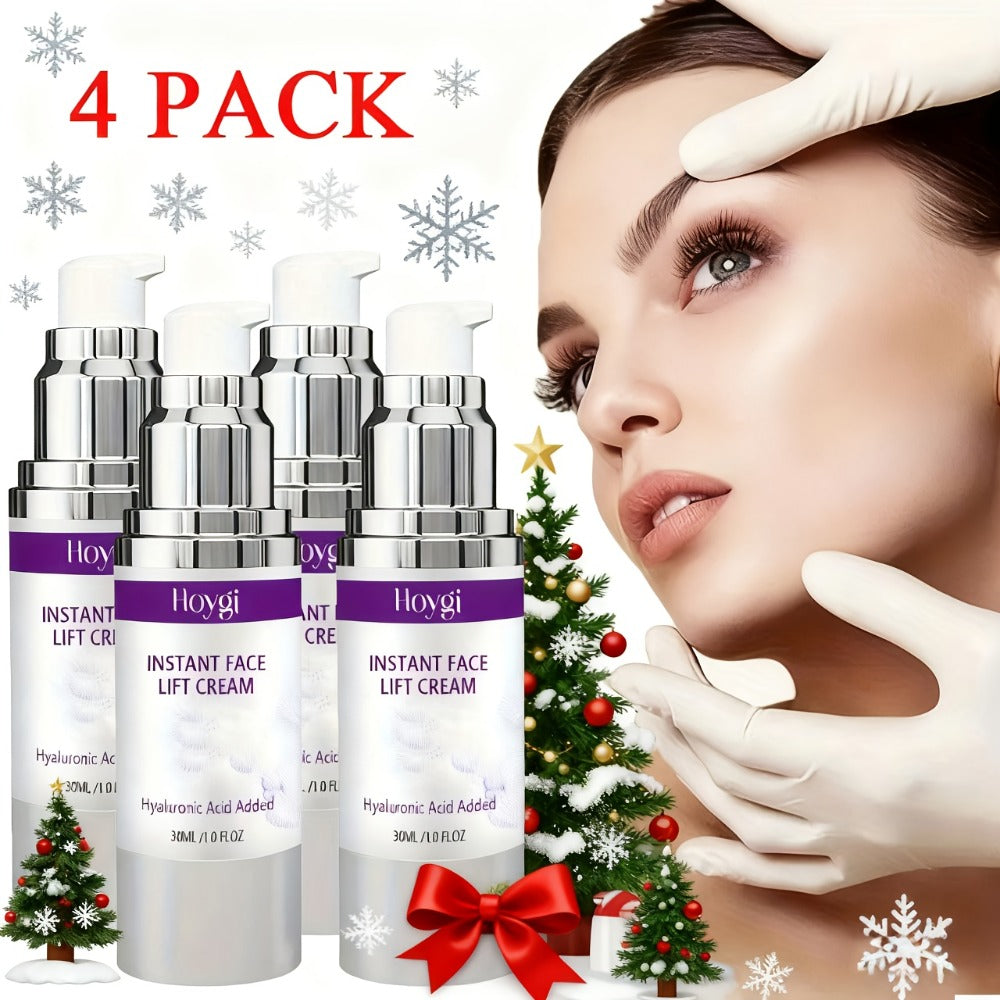 Instant Face Lift Cream 4 Pack 30ml Alcohol Free 24-Hour Hydration Moisturizing Skin Tightening Anti-Aging Face Cream Lasting Hydration for All Skin Types Daily Skincare