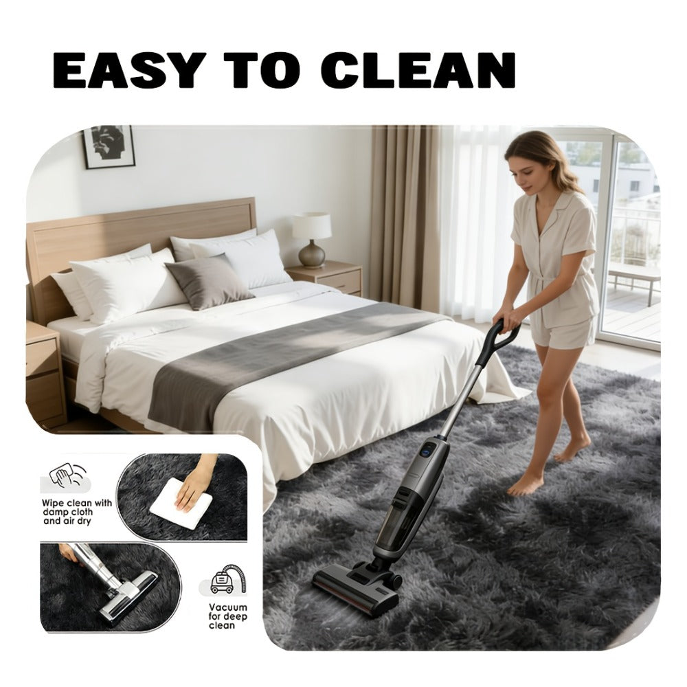 Fluffy Area Rug Tie-Dye Soft Carpet for Living Room Bedroom Office Thickened 1000g/©O Machine-Woven Indoor Mat Multi-Color Multi-Size Dark Gray Light Grey Khaki Pink Black White Purple