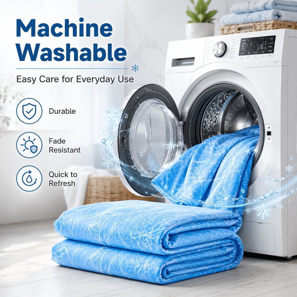 Cooling Blanket for Hot Sleepers - Summer Lightweight Breathable Throw Blanket Double-Sided Soft Cool Blanket for Bed Couch Sofa Night Sweats Hot Flashes Relief Tie-Dye & Solid Colors