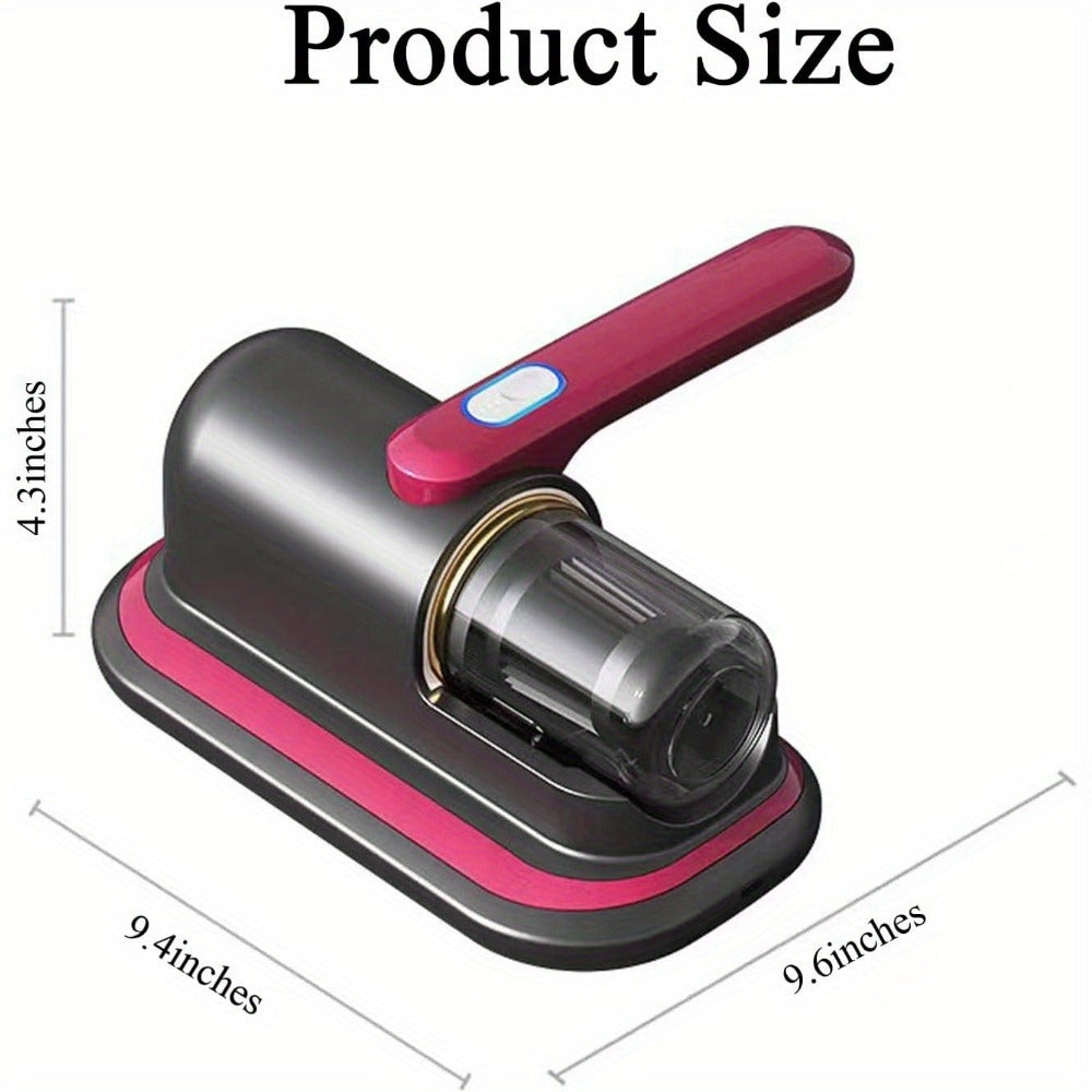 Cordless Mattress Vacuum Cleaner with Ultrasonic Heating & HEPA Filtration ¨C Portable Bed Vacuum for Dust Mites, Pet Hair, Sofas, Upholstery & Carpets