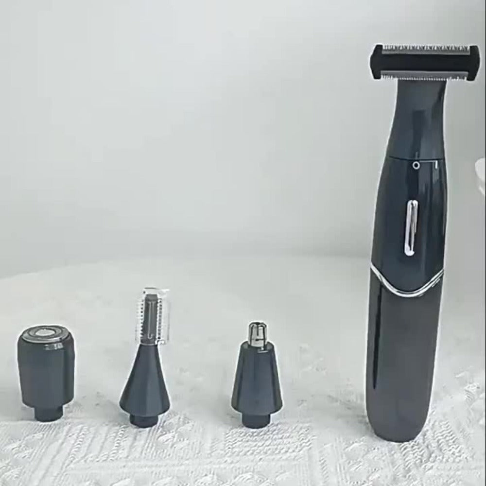 Women's Electric Bikini Trimmer Body Shaver Cordless Painless Razor Replaceable Heads Facial Hair Eyebrow Nose Ear Hair Removal Sensitive Skin