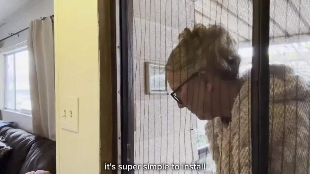 Magnetic Screen Door ¨C Heavy Duty Retractable Mesh Door Curtain, Pet-Friendly & Insect Proof, Auto-Close Magnetic Closure for Patio, Front Door & Sliding Doors, Easy Install, 39x82 Inch