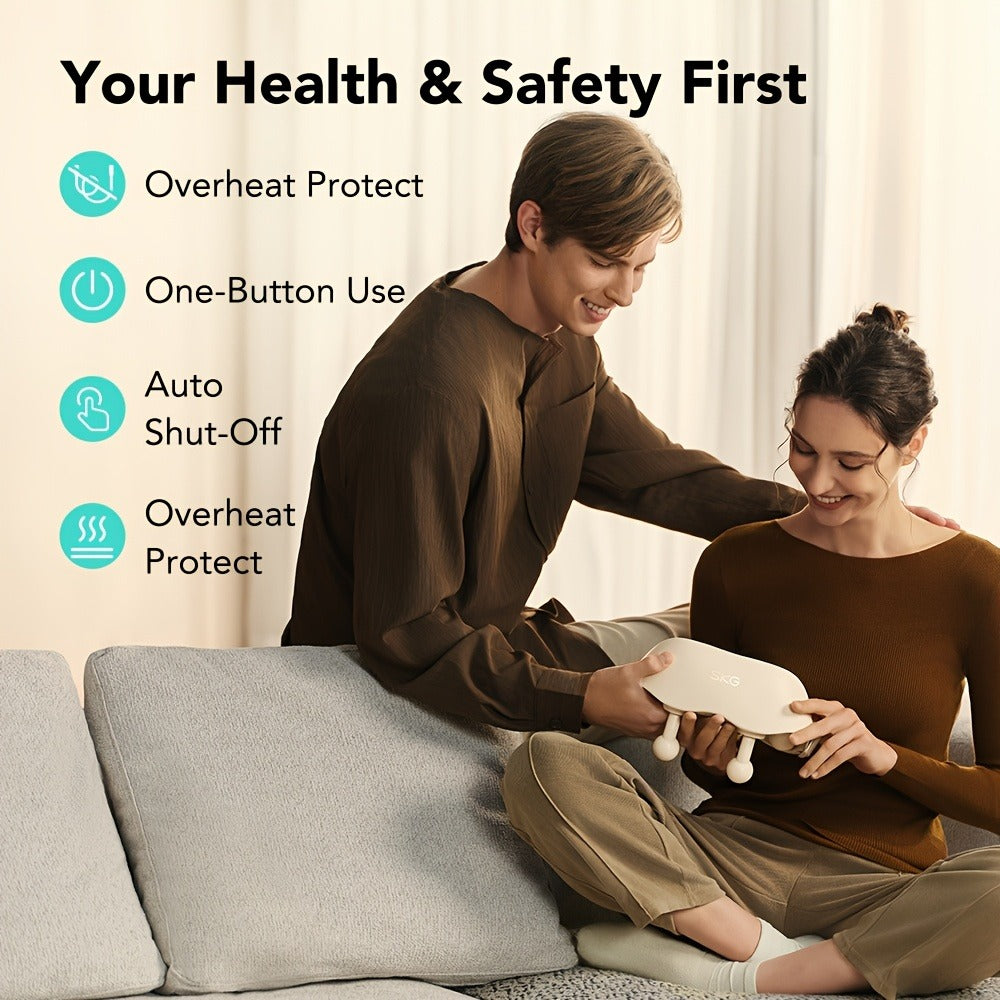 Wearable Neck & Shoulder Massager with Heat ¨C 6D Bionic Hand Kneading Trapezius Massager, 9 Modes 3 Intensities 40-45¡ãC Heat, Hands-Free Deep Tissue Massage for Home & Office, Gift for Women Men Mom