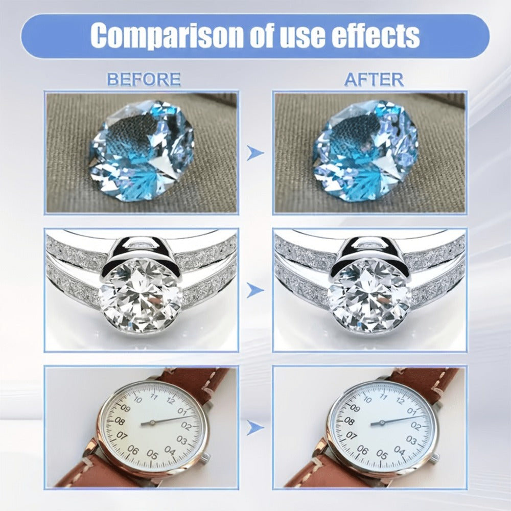 Jewelry Polish Cleaner Cream Oxidizing Formula Restores Shine on Gold Silver Bracelets Necklaces Rings Earrings Anti-Tarnish Jewelry Cleaner for All Jewelry Surfaces 1.86oz Single or 2-Pack