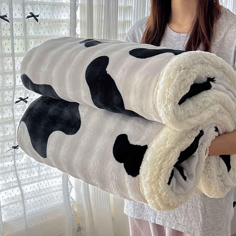 400-450gsm Heavyweight Flannel Blanket ¨C Thick Warm Woven Throw for Bed, Sofa & Bedroom, Machine Washable, 16 Patterns, 4 Sizes