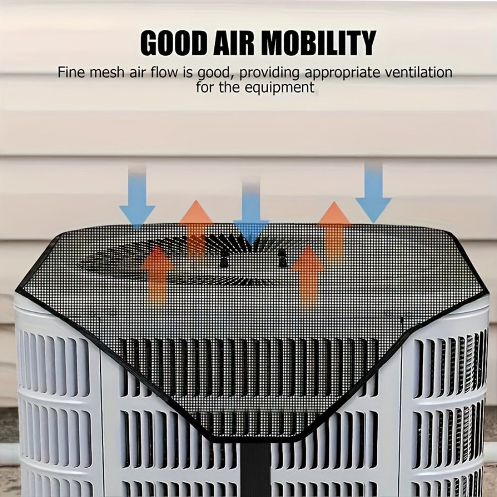 Outdoor AC Cover Premium Waterproof Windproof | Super Durable Air Conditioner Protector with Breathable PVC Mesh Ventilation ¨C Dust & Cold Air Barrier for Condenser Units