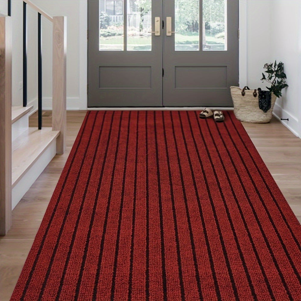 Runner Carpet with Rubber Backing - Non-Slip 1800G/sqm Heavy Duty Washable Indoor Outdoor Rug | Hallway, Entryway, Laundry Room & Balcony Runner Mat | Multiple Sizes & Colors