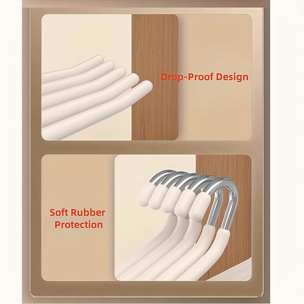 Pants Hangers Metal Open Leg Non-Slip - Heavy Duty Trouser Jeans Hanger for Wardrobe, Space Saving, Black or White, 10/20/30/50pcs