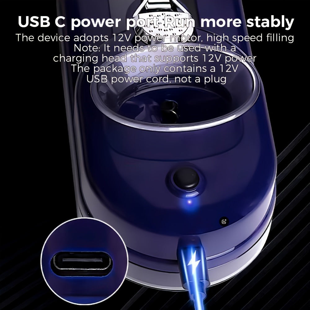 Electric Cigarette Rolling Machine Injector 2-in-1 Grind & Fill - 8mm & 6.5mm Interchangeable Tubes, Cleaning Brush & Tobacco Fork | 3 Colors | Easy to Use