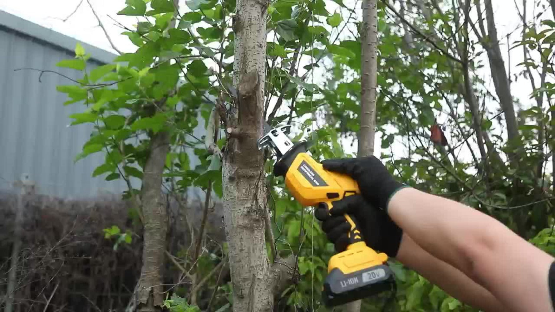 Electric Reciprocating Saw Cordless with LED Light & Safety Lock ¨C Multi-Purpose Cutting Tool with Replaceable Blades, 1 or 2 Battery Options, Carrying Case Included