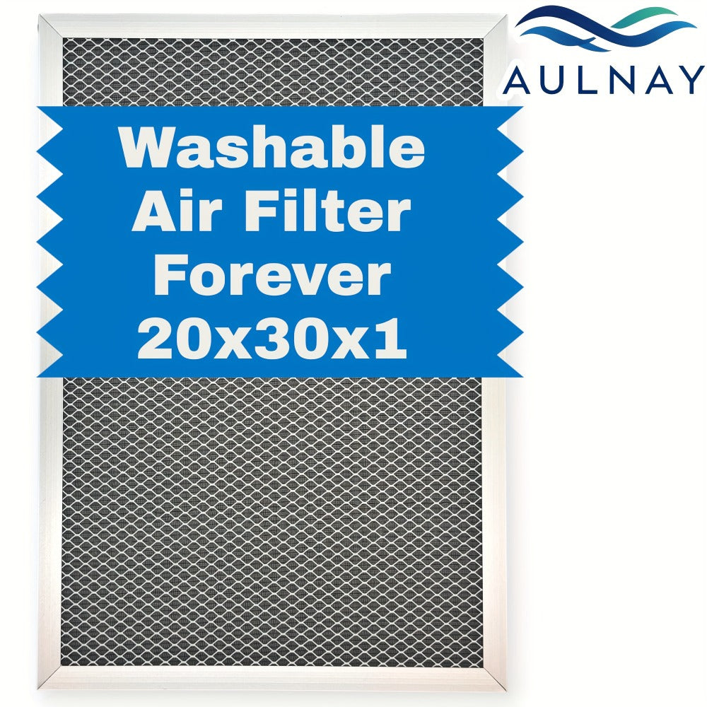 Washable Electrostatic HVAC Air Filter MERV 8 Lifetime Reusable, 6-Layer Filtration MPR 600 FPR 5, Increases Airflow, Healthier Indoor Air for Home and Office, Multiple Sizes Available