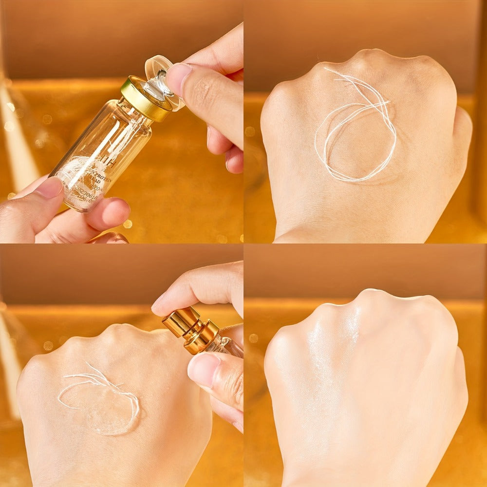Collagen Protein Thread Lift Set Instant Face Firming Absorbable Silk Fibroin Serum Threads Anti Aging Skin Tightening Face Essence Gift Set
