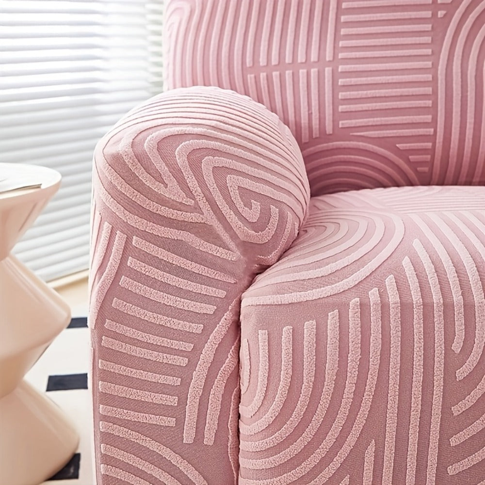 Recliner Chair Cover Elastic Jacquard Single Seat Armchair Slipcover Stretch Furniture Protector for Living Room Bedroom Office Relaxing Reclining Chair Sofa Cover Multiple Colors