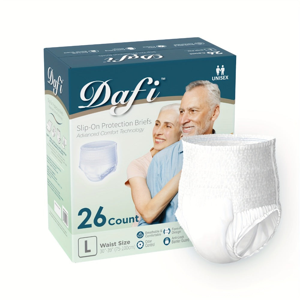 Adult Incontinence Underwear for Women Men Disposable Pull Up Briefs Overnight Bladder Control Maximum Absorbency M L XL 2XL 24 26 28 Count