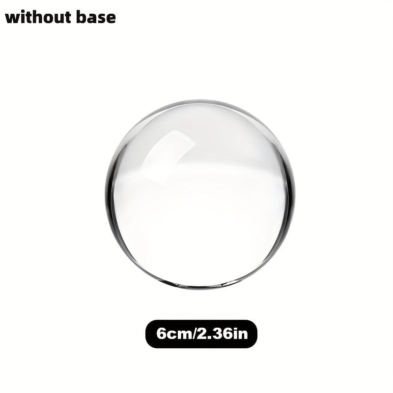 Crystal Ball for Photography Decoration Feng Shui Gift ¨C Transparent Glass Sphere 60mm 80mm 150mm with Base for Magic Lens Ball Home Decor Halloween Valentine Christmas