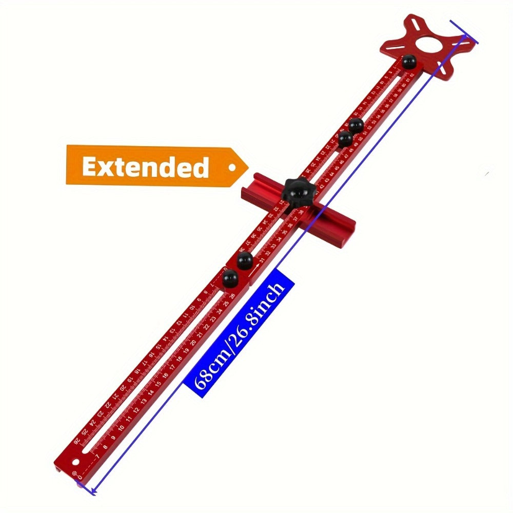 Circle Cutting Jig 3-in-1 Woodworking Router Fixture Expandable 3.54 to 24 Inch Diameter Adjustable Slotting Positioning Tool for Precision Circular Hole Milling DIY Professional