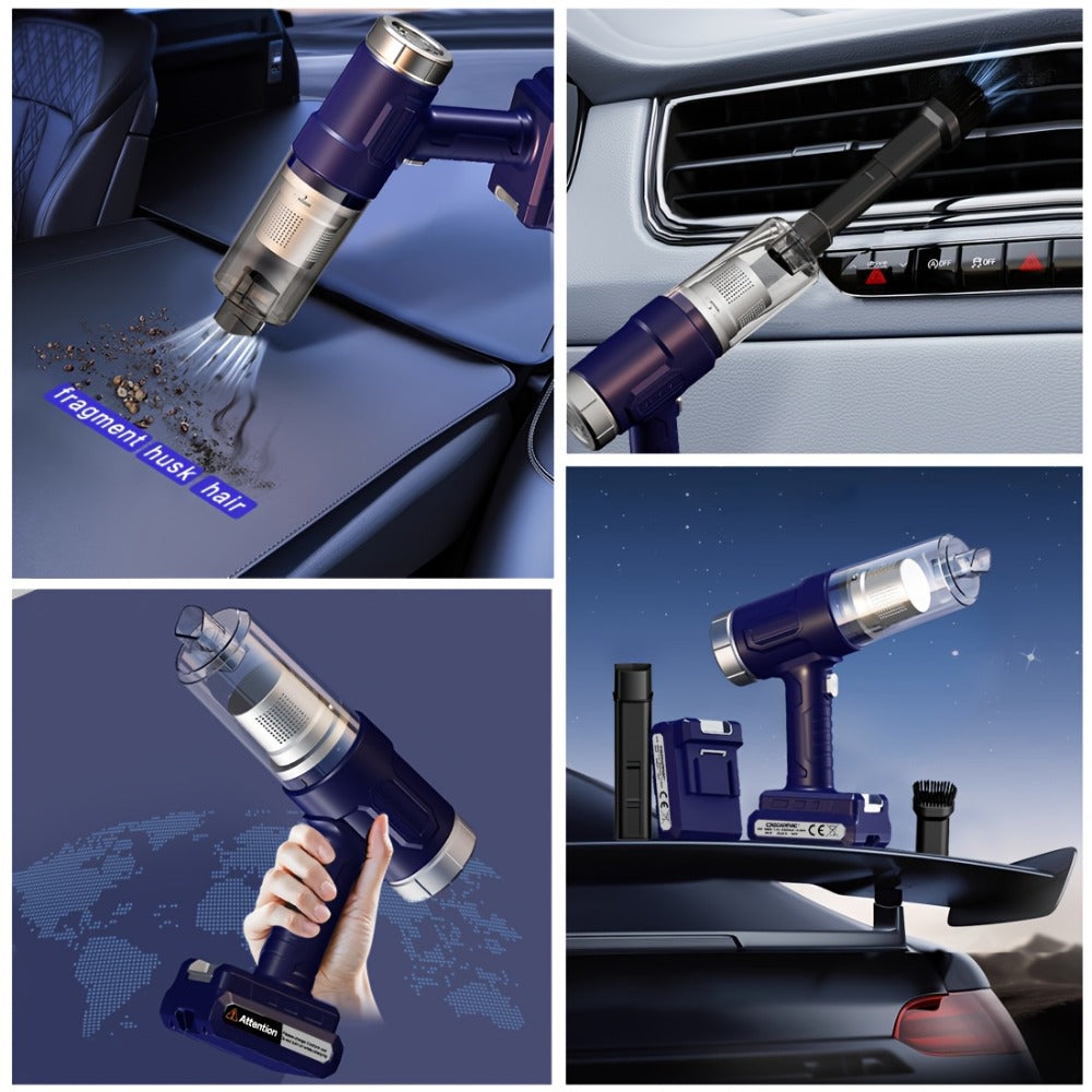 Mini Handheld Cordless Vacuum Cleaner USB Rechargeable with Crevice Tool - 4Kpa Suction One-Click Dust Cup Empty for Home, Furniture, Pet Hair & Hard-to-Reach Areas, Lightweight Portable, Multiple Colors