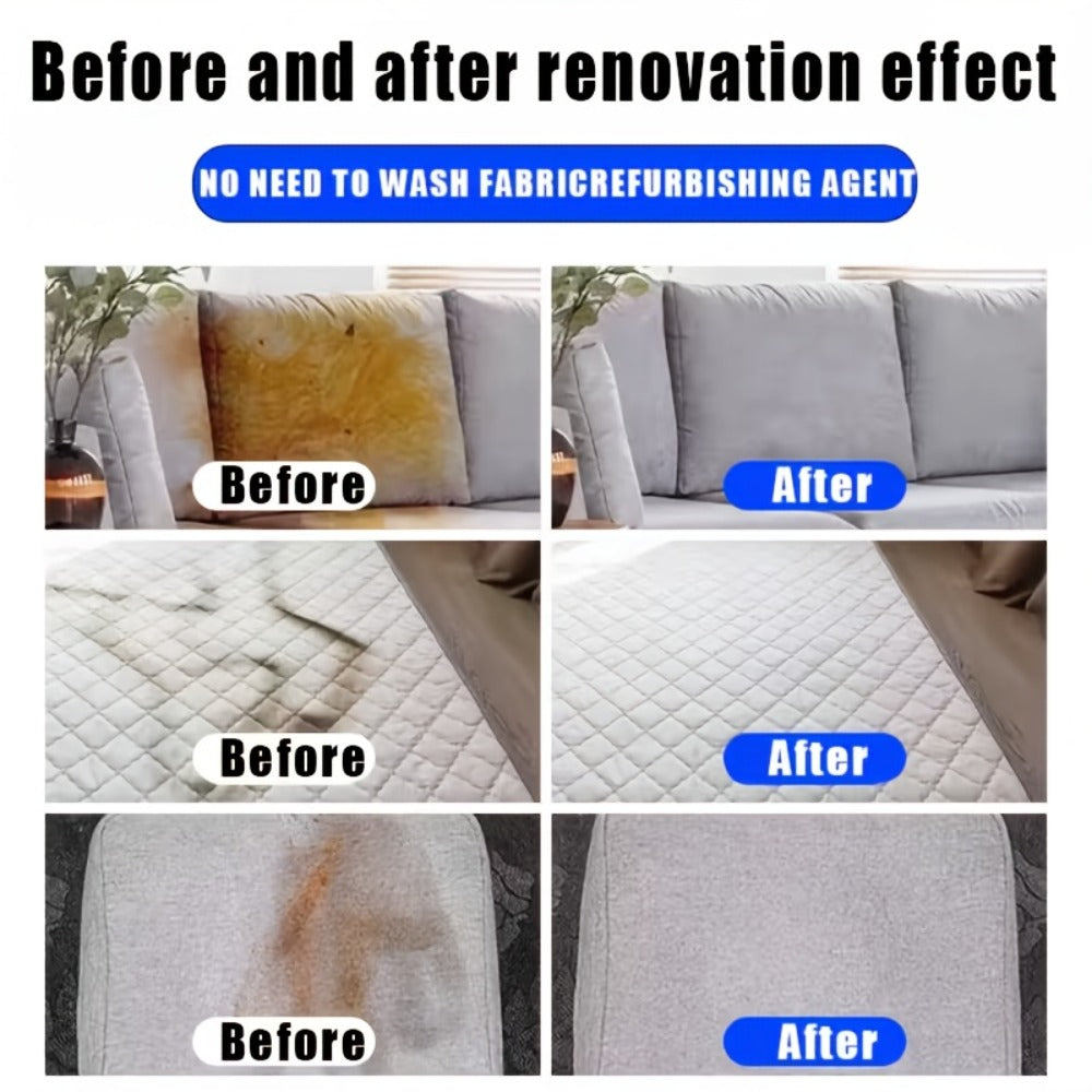Dry Cleaning Spray for Sofa, Carpet & Leather ¨C Waterless Fabric Stain Remover Spray with Glycerin, Quick Upholstery Cleaner Safe for Indoor Furniture, Bedroom & Living Room Use