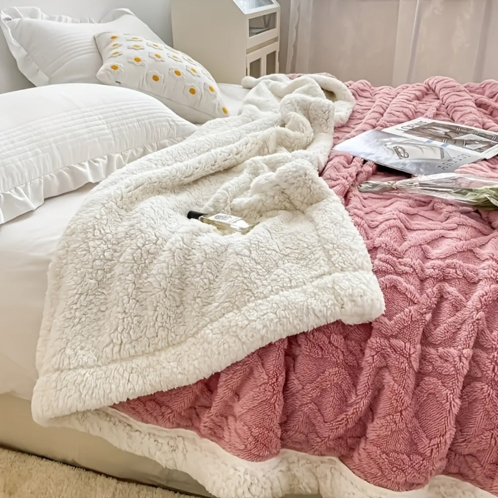 Taffeta Blanket Double-Sided ¨C Silky Soft All-Season Sleep Blanket for Bed & Air Conditioning, Machine Washable, 5 Colors, 3 Sizes