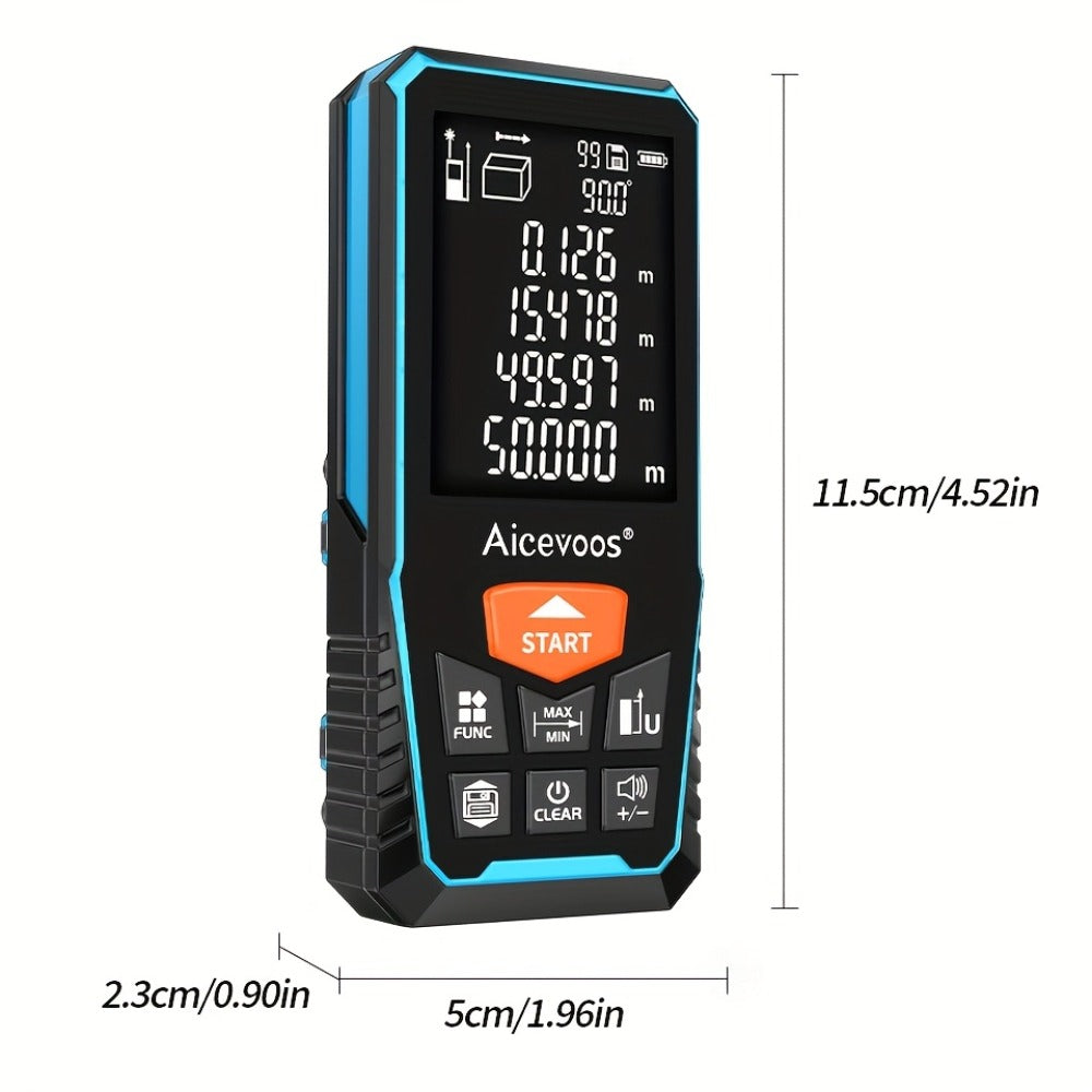 Laser Distance Meter Green Beam Digital Rangefinder 50M 70M 100M 120M Laser Tape Measure with LCD Display for Construction Surveying Indoor Outdoor Measuring