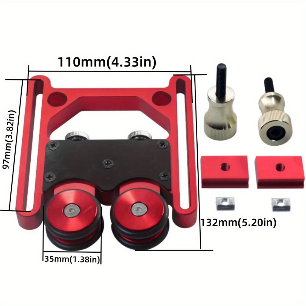 Feather Boards for Table Saw and Router Table with Elastic One-Way Wheels Safe Stock Feeding Woodworking Accessory Adjustable Fence Guide Anti-Kickback Tool Set