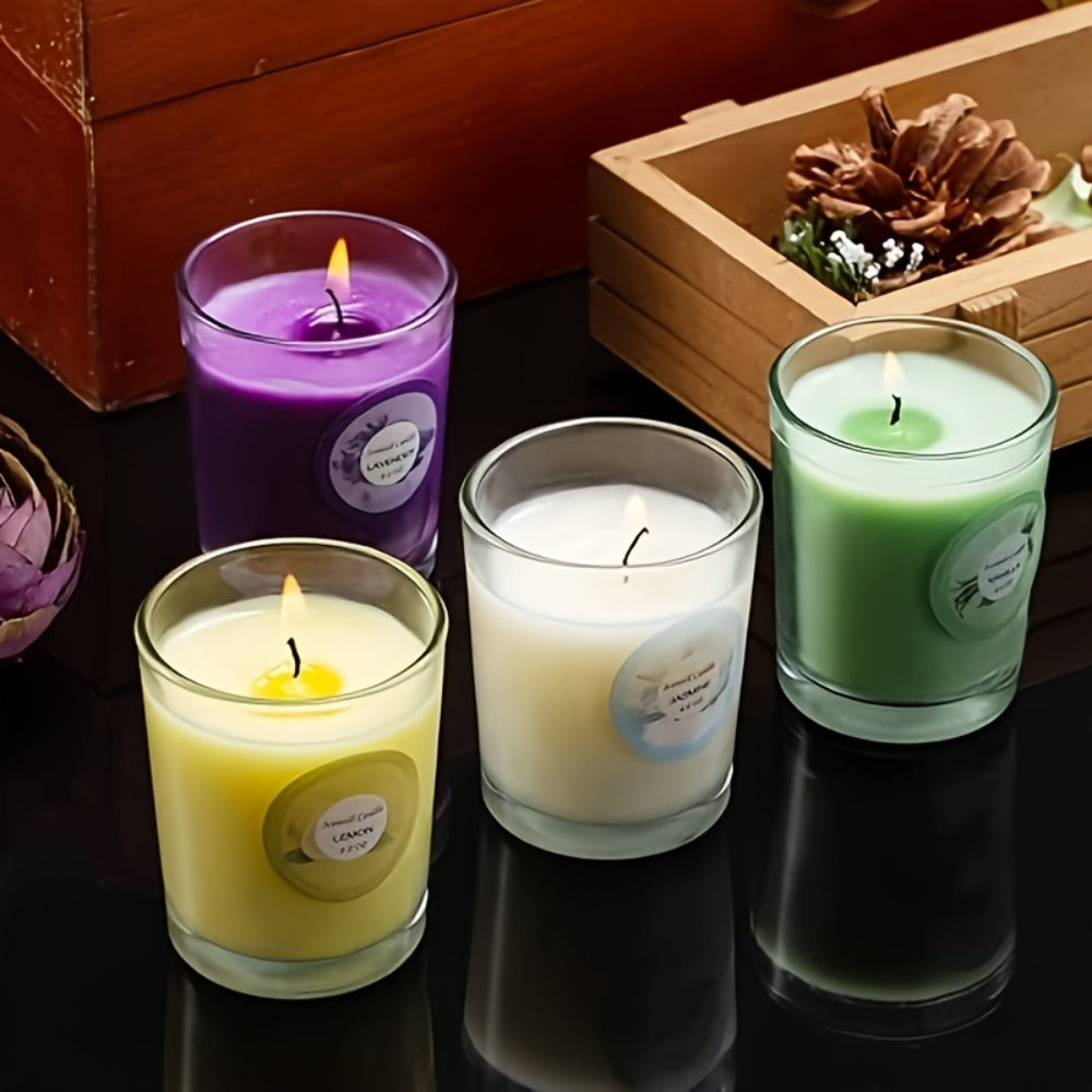 Scented Candles Gift Set 20 Pack | 10 Fragrances Natural Soy Wax Glass Jar Candles with Dried Flowers | Aromatherapy Candle Set for Women Birthday Christmas Valentine's Day Mother's Day Wedding
