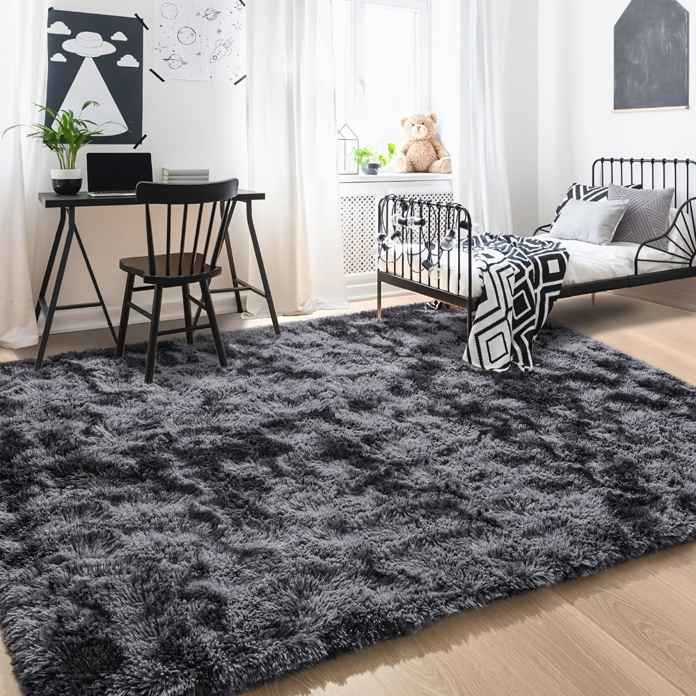 Non-Slip Area Rug Fluffy Soft Carpet - Modern Home Decor Floor Mat for Living Room, Bedroom, Kitchen & Bathroom | Easy Clean Cute Plush Rug in Multiple Colors & Sizes | Indoor Anti-Slip Floor Decoration