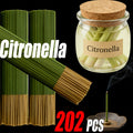Citronella Incense Sticks 202PCS | 8.66¡± Essential Oil Infused Sticks for Meditation, Yoga & Aromatherapy ¨C Long Lasting Burn