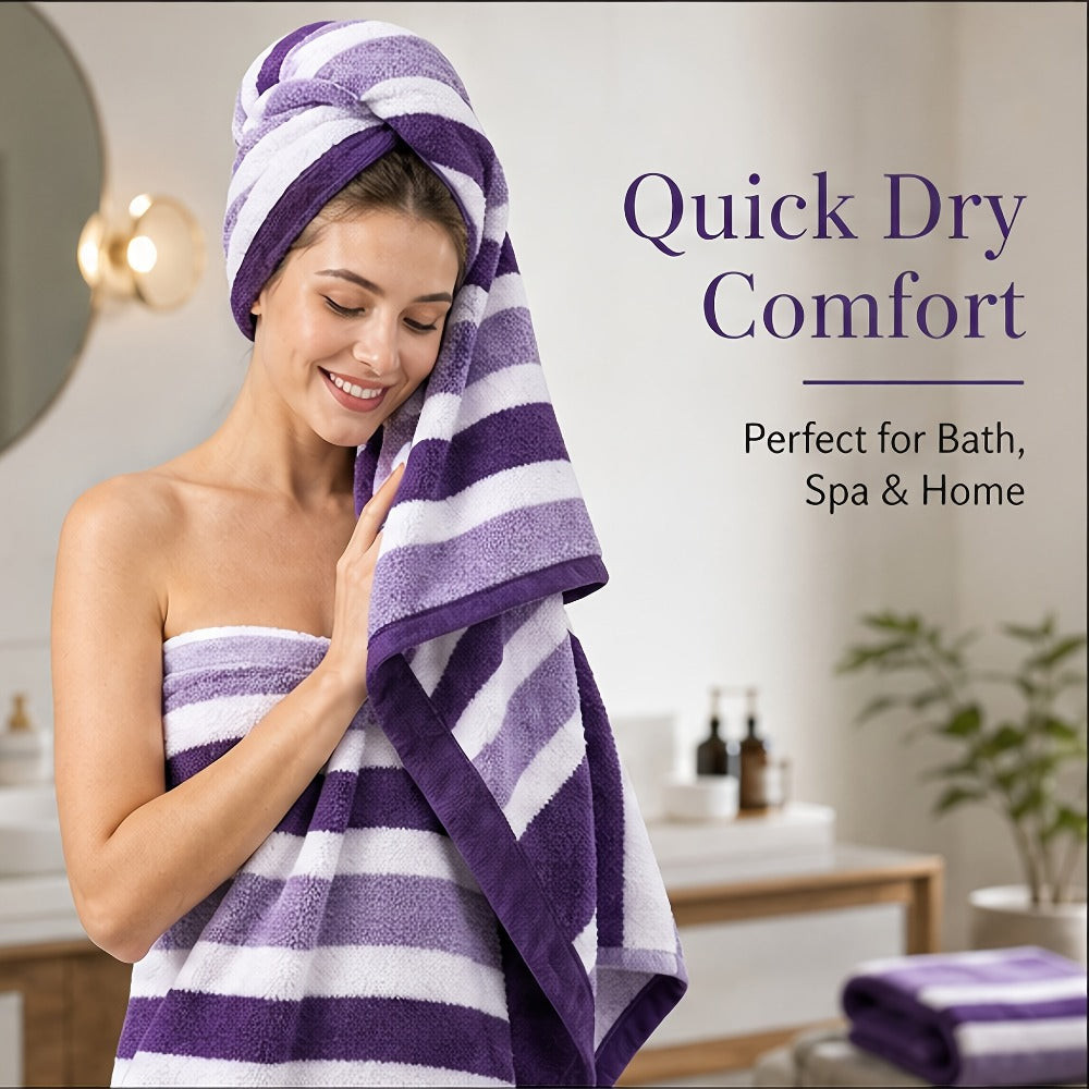 Bath Towel Set 30 Piece Coral Fleece Super Soft Quick Dry Fast Absorption Lightweight Large Wide Towels for Home Hotel Spa Gym Camping Christmas Gift Red Gray Green Navy Blue Purple Brown