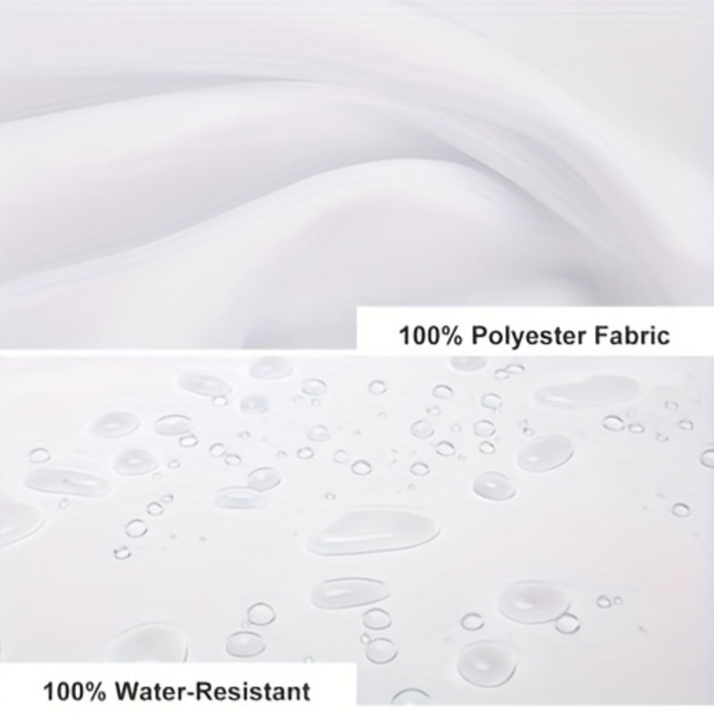 Shower Curtain Set Sea Star Shell Design Polyester with 12 Hooks Non-Slip Bath Mat U-Shaped Toilet Pad Lid Cover Bathroom Decor Set