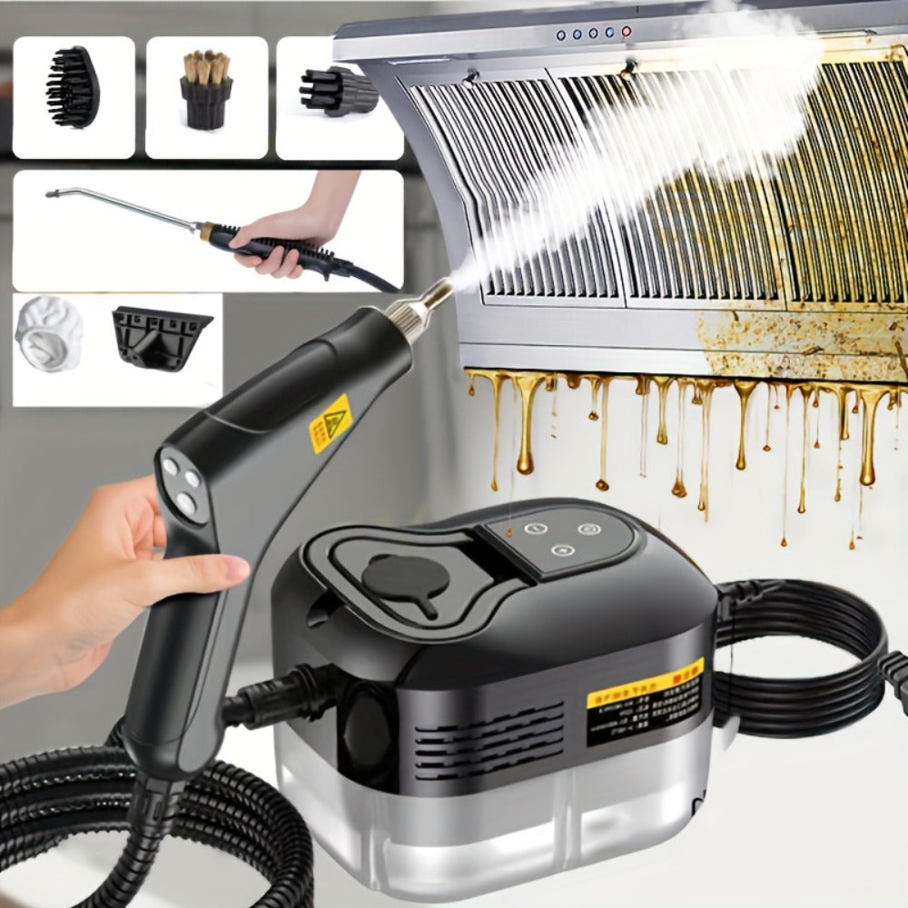 High Temperature Steam Cleaner Handheld Carpet Cleaner High Pressure for Kitchen Grease Sofa Air Conditioner Washing Machine Tile Grout Easy Carry Home Use