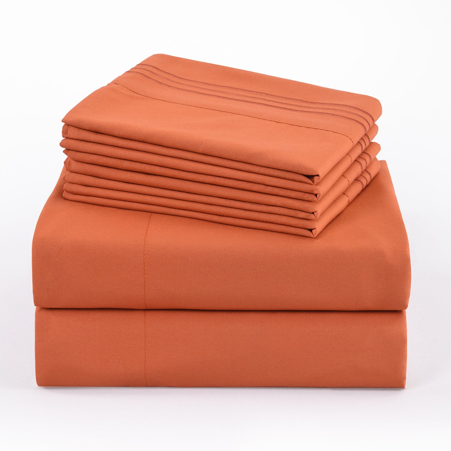 Microfiber Bed Sheet Set 4-6 Piece 100 GSM Deep Pocket 18 Inch Hotel Grade Ultra-Soft Breathable All-Season Machine Washable Twin Full Queen King