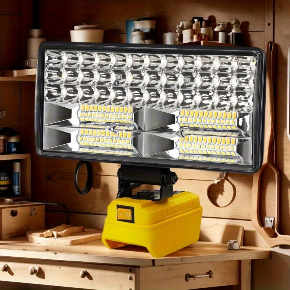 Cordless LED Work Light for DeWalt 20V Battery ¨C 30W/90W 1800/5400 Lumen LED Floodlight | Battery Powered Work Light for Automotive Repair, Construction Site & Emergency Lighting | Battery Not Included