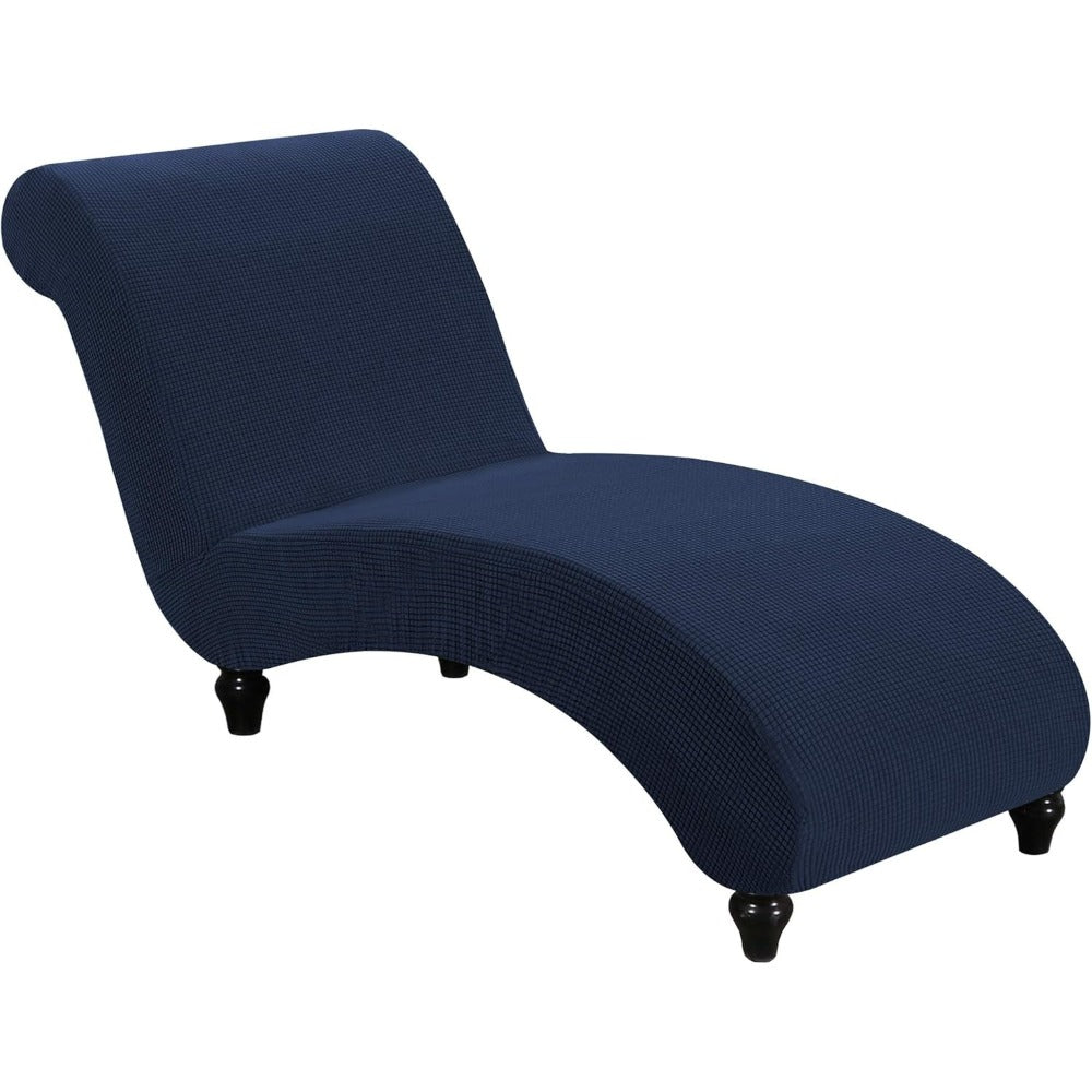 Chaise Lounge Cover Stretch Slipcover Jacquard Fabric Chair Sofa Protector for Living Room Bedroom Machine Washable Multi-Color