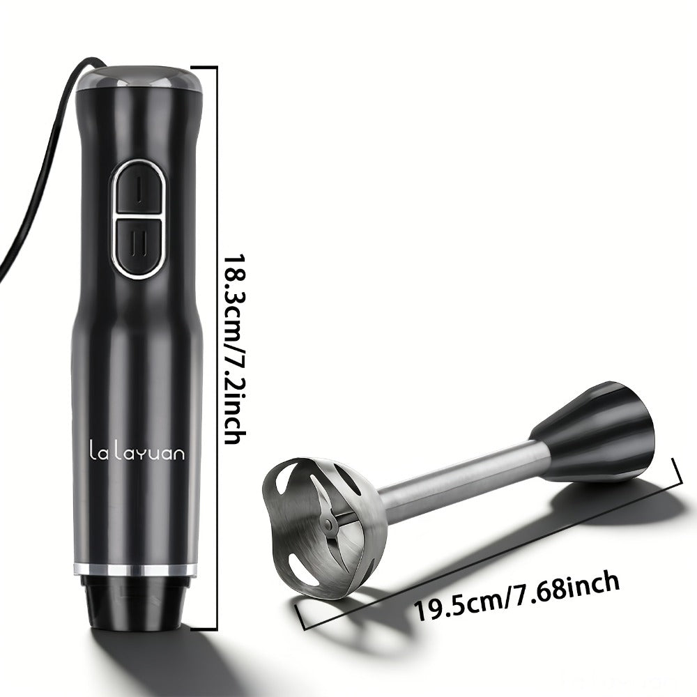 Immersion Blender 400W with Turbo Mode - Handheld Stick Blender with 304 Stainless Steel Blades, 2-Speed Electric Hand Blender, Detachable Shaft, Portable Immersion Mixer for Soups, Smoothies & Baby Food