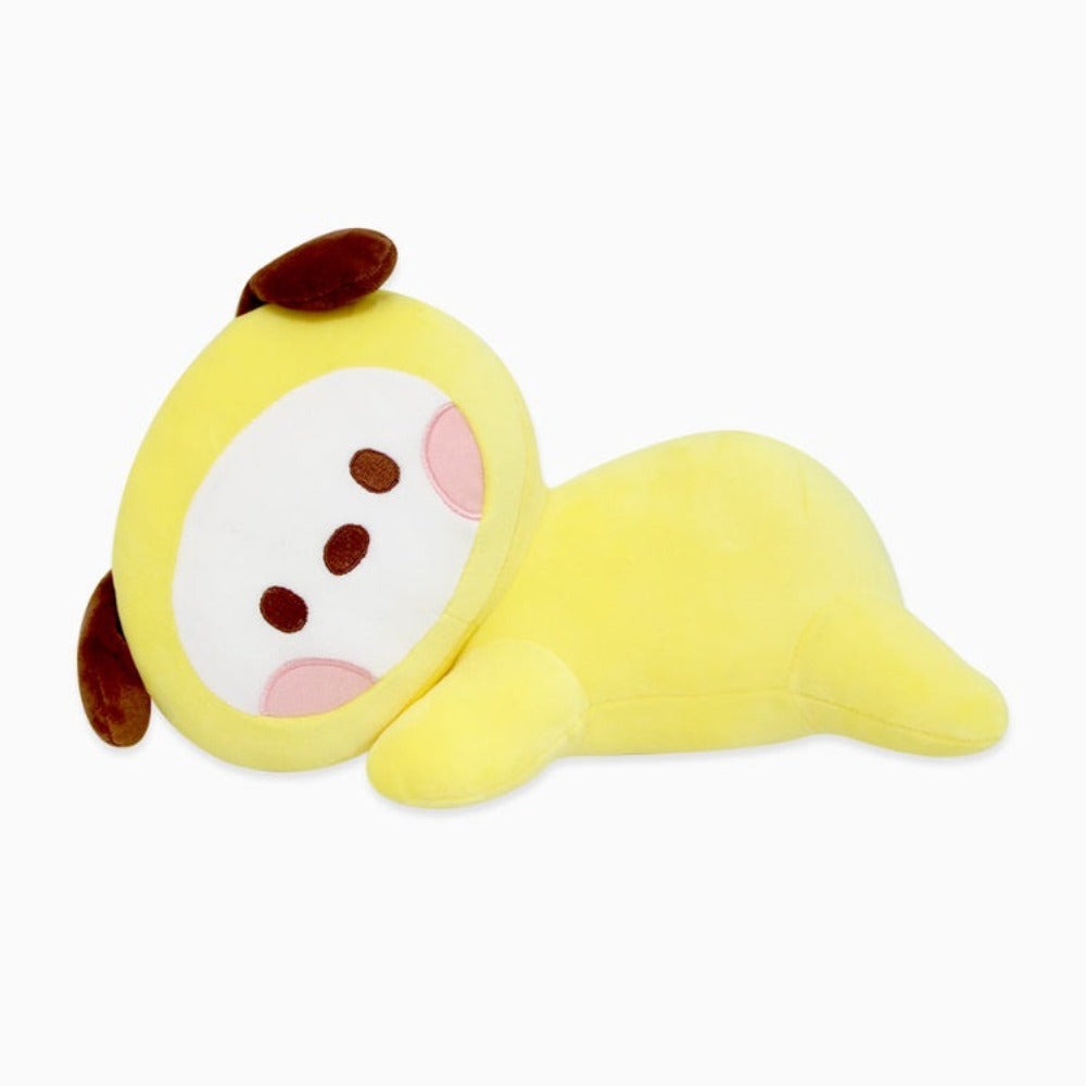 BT21 Minini Lying Cushion Official Plush Pillow Soft Stuffed Character Cushion for BTS ARMY Fans Collectible Kpop Merchandise Home Decor Gift Tata Chimmy RJ Cooky