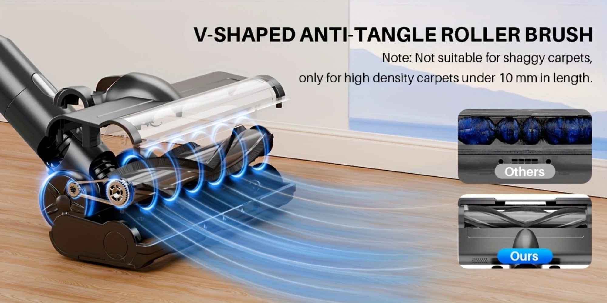 Stick Vacuum Cleaner 70Kpa MAX Suction Cordless & Corded 8-in-1 Handheld Vacuum for Hard Floors, Carpets & Pet Hair - Lightweight with Detachable Battery, LED Display, Up to 45 Min Runtime, Multiple Colors